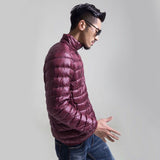 Doudoune Men's Men's Lightweight down Coat Men's Stand Collar Winter Clothing Coat XL Mens Men's Light down Jacket