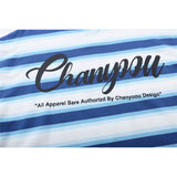 Men T Shirts Letter Print Striped Sweater Men's round Neck Hoodie Idle Style Street Trendy Sweater