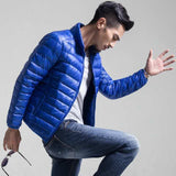 Doudoune Men's Men's Lightweight down Coat Men's Stand Collar Winter Clothing Coat XL Mens Men's Light down Jacket