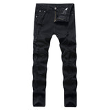 Distressed Jeans Destructed Jean Ripped Pants Kanyewest Skinny Jeans for Men Slim Fit Stretch