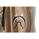 A Ape Print Pant Trendy Brand Men's Shark Head Waist-Tied Ankle-Tied Woven Fabric Trousers