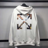 Early Spring Girl And Skull Arrow Pullover Hooded Sweater
