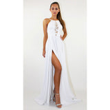 Bohemian Chic Wedding Dress Sleeveless Camisole Gown Dress