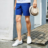 5 Inch Inseam Shorts Vertical Striped Suit Pants Men Casual Fashionable