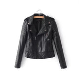 Hot Pink Motorcycle Jacket Lapel Zipper Women's Leather Jacket Women's Jacket Solid Color Fashion Coat