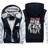 The Walking Dead Clothes Thickened Fleece Hooded Sweaters Menswear Casual Fashion