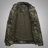 Camouflage Varsity Jacket Stand Collar