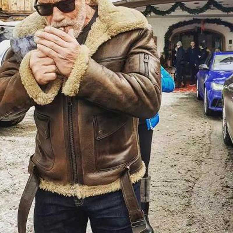 1970 East West Leather Jacket Fur Personality Coat Men