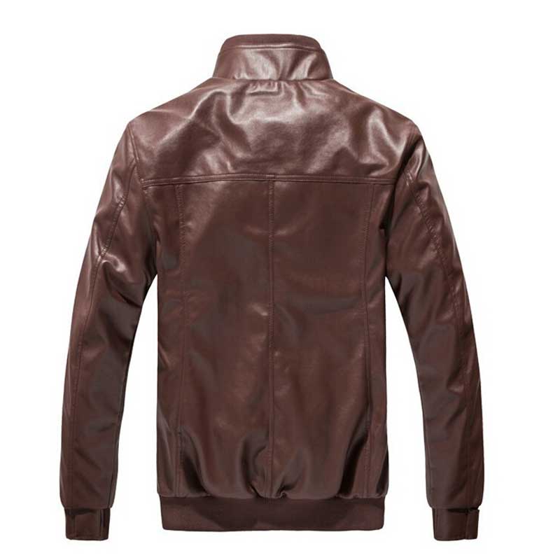 1970S East West Calfskin Motorcycle Jacket Locomotive Men's Leather Jacket