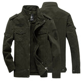 Men Fit Bomber Jacket Windbreaker Moto Street Coat Fall Winter Men's Jacket Military Suit Casual Coat plus Size Cotton Jacket