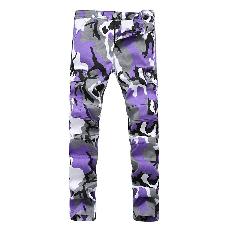 Baggy Jeans Boyfriend Jean Straight Leg Jeans Men's Clothing Camouflage Cargo Pants Pocket plus Size Retro Sports Trousers