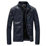 1970 East West Leather Jacket Spring and Autumn PU Leather Men's Jacket Biker's Leather Jacket