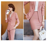 Women Pants Suit Uniform Designs Formal Style Office Lady Bussiness Attire Spring and Autumn Style In Pink Fashion Business Tailored Suit Formal Clothes