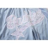 Basketball Shorts High Street Vintage Embroidered Letter Shorts Men's and Women's Sports Shorts Casual Basketball Shorts