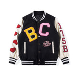 Varsity Jacket For Men Baseball Jackets Embroidery Stitching Baseball Uniform Jacket Coat
