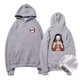 Demon Slayer Hoodie Sweatshirts Anime Casual Pullover Autumn and Winter Leisure Pullover Hooded Sweater Sports plus Size Sweater