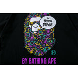 A Bath Ape T Shirt Summer Printing Colorful Graffiti Short Sleeve T-shirt Men and Women