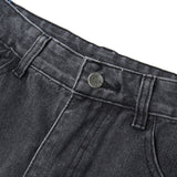 Solid Color Jeans Men's plus Size Retro Sports Trousers Casual Trousers Men's Men Denim Pants