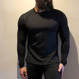 Gyms Fitness Men Sports Hoodie Bodybuilding Workout Jogging Men's Athletic Sweatshirt Fitness Autumn and Winter Sports Sweater Men's Cotton Loose Clothes Basketball Training Wear round Neck Bottoming Shirt