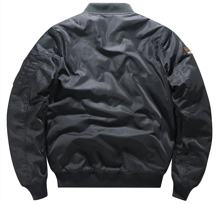 Kanye Bomber Jacket Stand Collar Both Sides Wearable Cotton Clothes Thickened