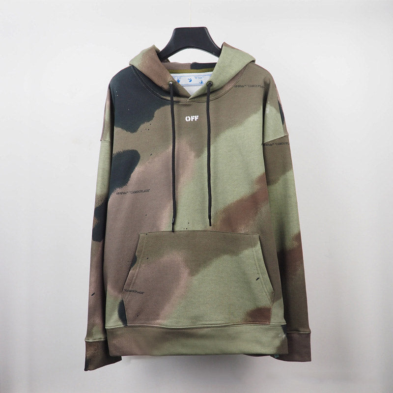 Autumn And Winter Graffiti Camouflage Arrow Hooded