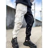Cargo Pants Men's Pants Solid Color Casual Sweatpants Multi-Pocket Overalls Loose Straight Outdoor Personality Trousers Ankle-Tied Pants Men