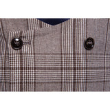 Mens Dress Vests Business Waistcoat Autumn European Size Fashion Plaid Business Vest