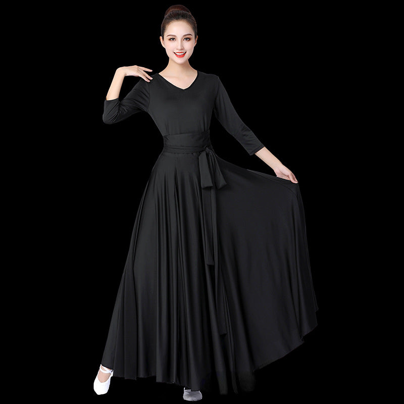Jalisco Clothing Dancing Dress Expansion Skirt Women's Long Dress for Art Exam