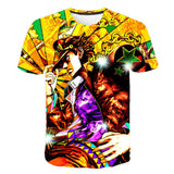 Jojo's Bizarre Adventure Clothing Printed Crew Neck Men's Sweatshirts T-shirt