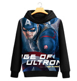 Captain America Hoodie Hooded Pullover Fleece Jacket