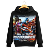 Captain America Hoodie Hooded Pullover Fleece Jacket