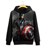 Captain America Hoodie Hooded Pullover Fleece Jacket