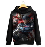 Captain America Hoodie Hooded Pullover Fleece Jacket