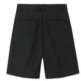 Men Bermuda Shorts Men's Summer Suit Shorts Youth Thin Hong Kong Style Casual Pants Fashion