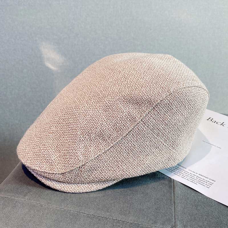 Beret Hat Men's Retro Advance Hats Baby Boy and Girl Summer Cotton Linen Cap Women's British