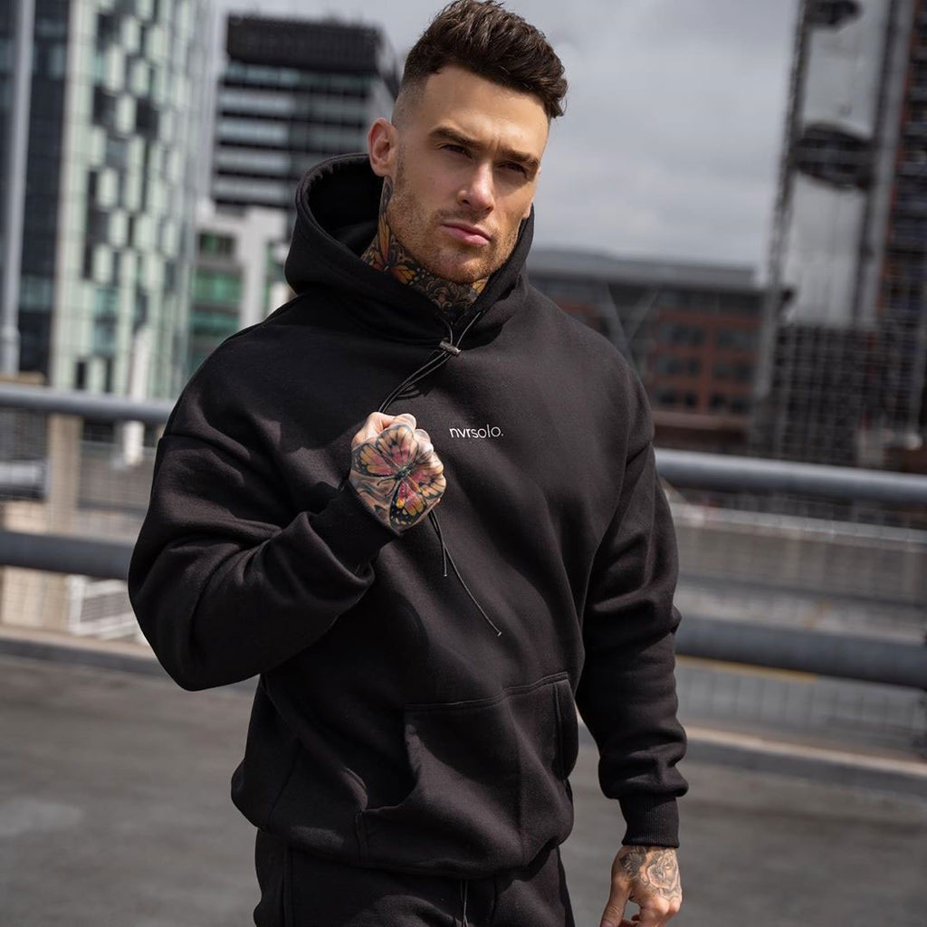 Men's Sports Hoodie Men Sweatshirts Fitness Male's Hoodies Muscle Brother Exercise Sweatshirt Men's Autumn Fitness Hooded Pullover Loose Training Wear