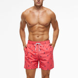 Mens Swim Trunks Men's Beach Pants Printed Loose Shorts Swimming Trunks