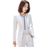 Women Pants Suit Uniform Designs Formal Style Office Lady Bussiness Attire Fashionable Suit Work Clothes