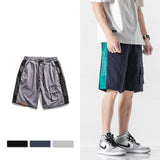 Men Cargo Shorts Summer Retro Street Trend Breathable Workout Shorts Loose Cropped Pants Beach Pants Men