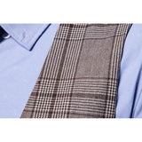 Mens Dress Vests Business Waistcoat Autumn European Size Fashion Plaid Business Vest