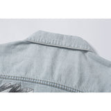 Ow Letter Printed Arrow Washed Do The Old Cowboy Coat Owt