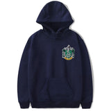 Slytherin Hoodie Sweatshirt Spring and Autumn Leisure Harry Potter Magic Academy Badge Hooded Men's and Women's Hoodie Sweatshirt