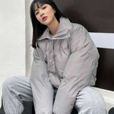 Fog Essentials Coats Autumn and Winter Double Line Reflective High Street down Cotton Jacket Coat