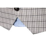 Tuxedo Vests Men Suit Vest Autumn and Winter Leisure Men's Plaid Vest