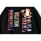 A Ape Print Sweatshirts Shark Head Tiger Head Printed Pullover Sweatshirt round Neck Bottoming Shirt