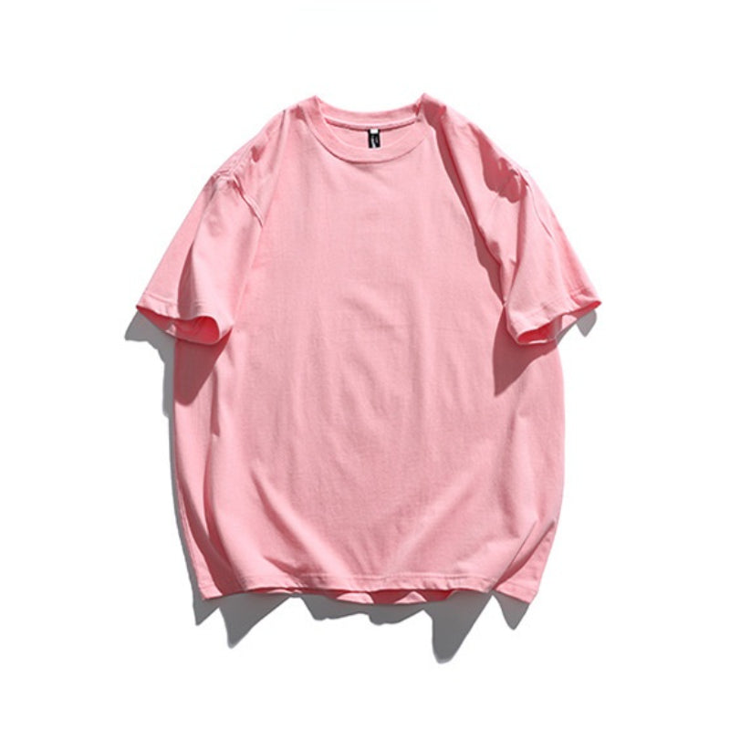 2022 Summer Man T Shirt Pure Color Casual Versatile