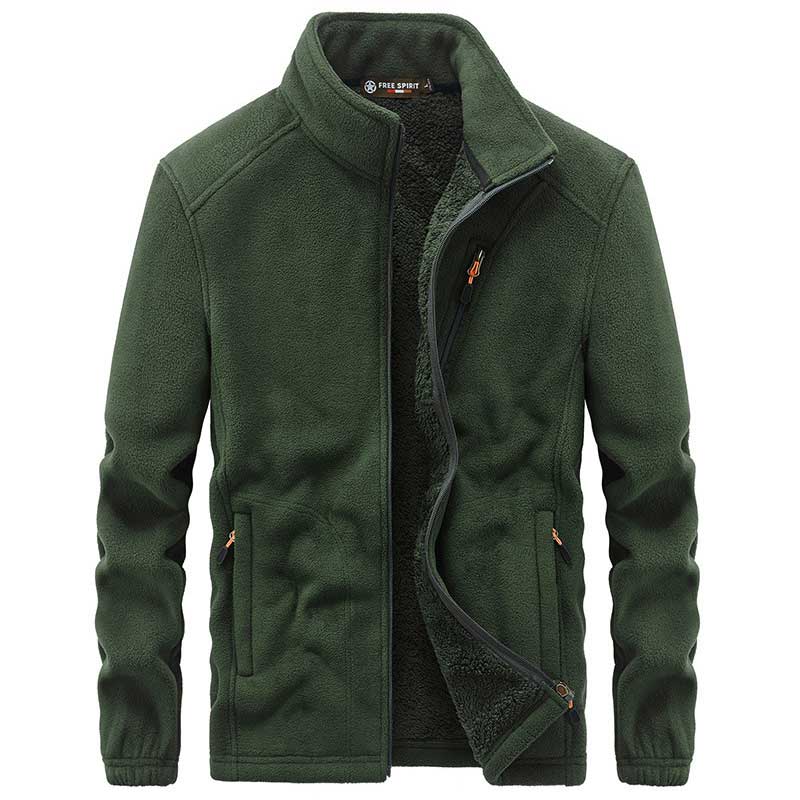 1970S East West Calfskin Motorcycle Jacket, Fleece Jacket plus Size Men's Fleece Polar Fleece Jacket