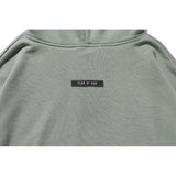 Fog Fear Of God Essential Hoodie Tops Henry Collar Button Men's and Women's Terry Hooded Sweater Foge