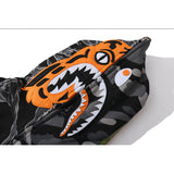 Shark Print Hoodie Tiger Pattern Stitching Printing Sweater Fashion Zipper
