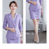 Women Pants Suit Uniform Designs Formal Style Office Lady Bussiness Attire Slim Fit Autumn and Winter Leisure Professional Tailored Suit Coat